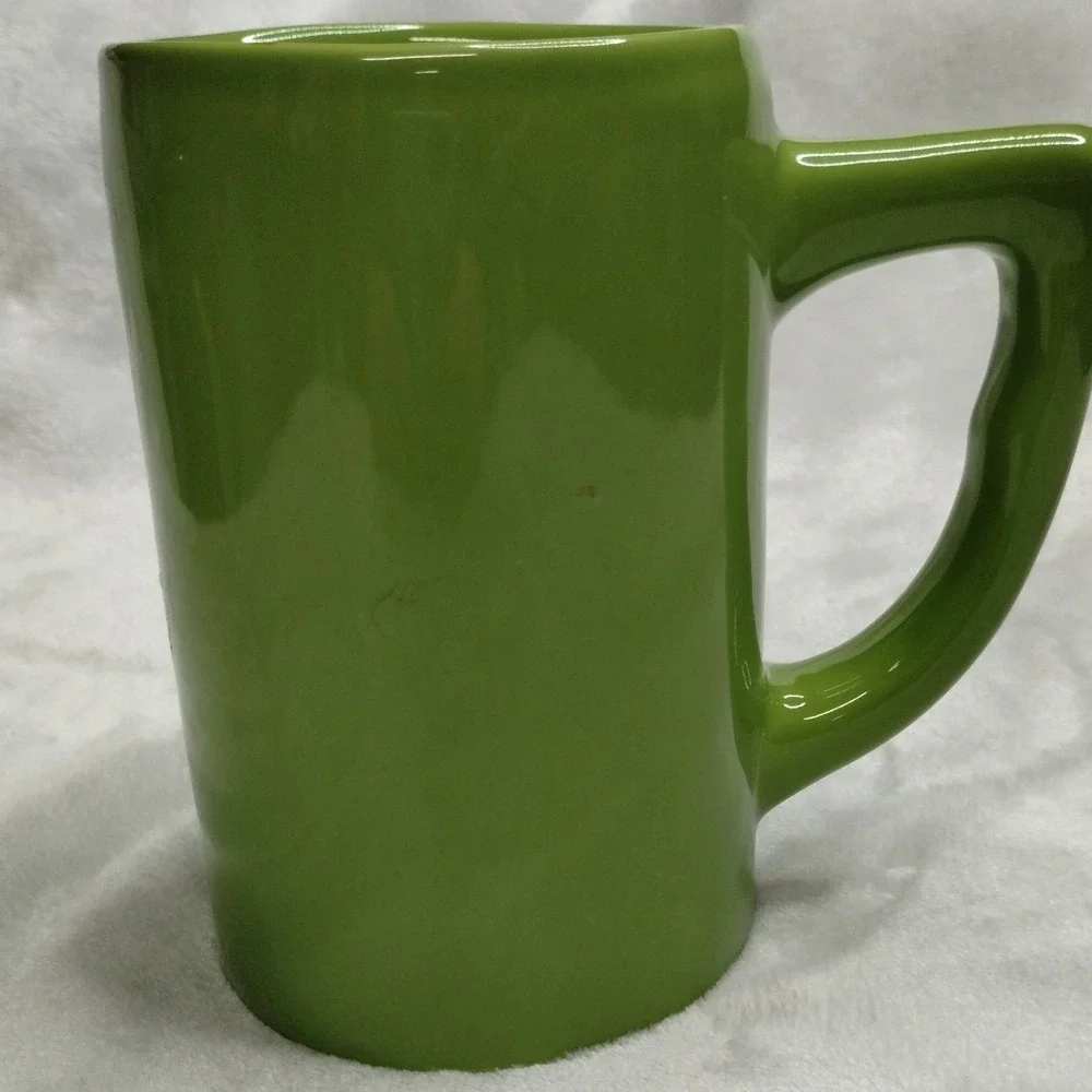 Wake & Bake Coffee Co. Lime Green Ceramic Pipe Mug Novelty Coffee Cup 420 - Picture 3 of 10